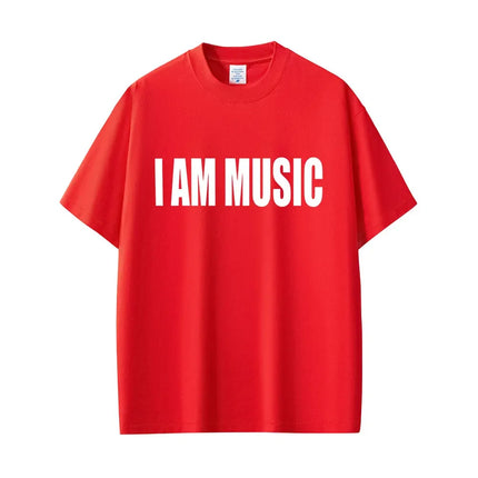 Famous Rapper Playboi Carti I AM MUSIC Same Style Logo Tops Men Fashion Rap Opium Merch Tee Hip Hop Oversized Fans T-shirts