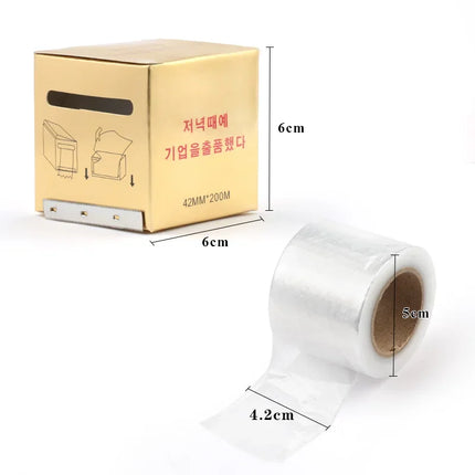 3/1Rolls Tattoo Clear Plastic Wrap Preservative Microblading Film for Permanent Makeup Eyebrow Accessories Beauty Tool for Salon