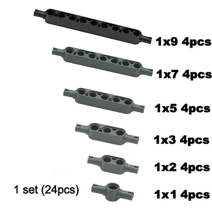 Compatible 32316 60483 Thick Hole Arm Beam Liftarm Set  Technical Creative Parts MOC Brick Car Truck Accessories Building Blocks