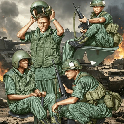 Rare Resin Model, 1/16 Full Team, Suitable for M1113 Model, Unpainted Model Kit, Requires Assembly