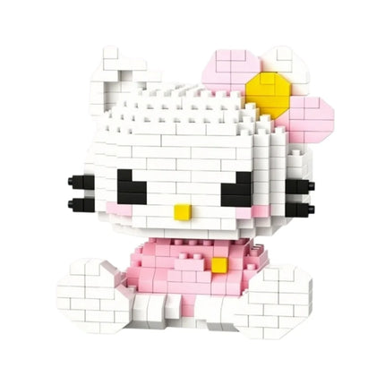 Sanrio Hello Kitty Kuromi My Melody Cinnamoroll Building Blocks Cartoon Figures Bricks Children's Assembly Toys Model Gift