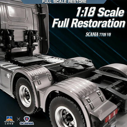 Huina 1501 Scania 770s Fully Proportional Remote Controlled Heavy Truck Trailer Model Tractor Car High end Toy Monster Truck1502