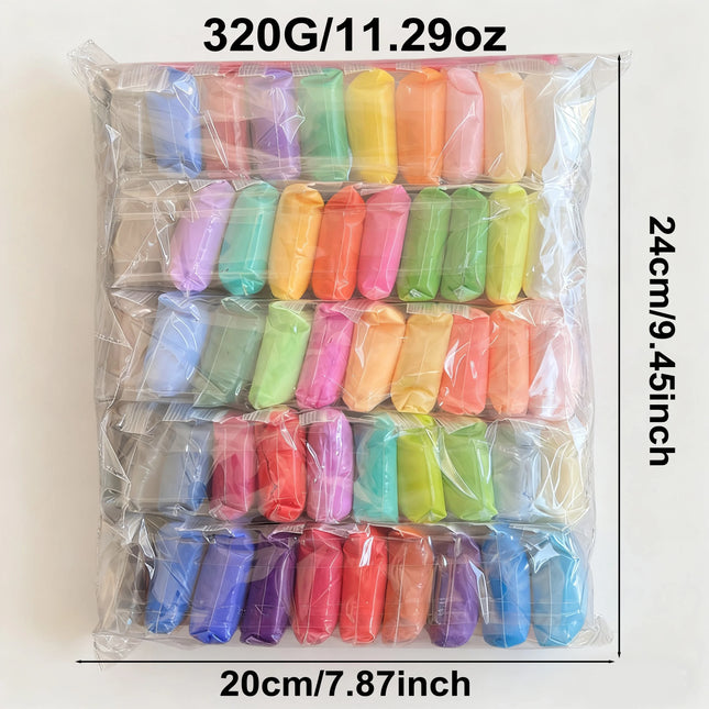 50 Colors Creative Air-Dry Ultra-Light Clay Kids Toy Space Mud DIY Modeling Kit with Tools Gift for Boys And Girls Intelligence