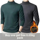 L recommendation 47.50 kg-55.00 kg / Velvet half-turtleneck [Green + dark gray]