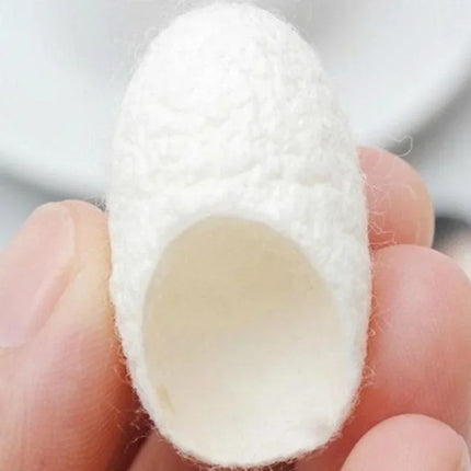 10Pcs Organic Natural Silk Cocoons Silkworm Balls Face Skin Care Scrub Purifying Acne Anti Aging Whitening Hot Sale