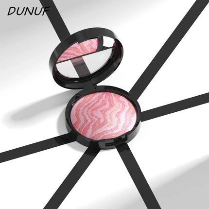 3 Color Blush Palette Waterproof Lightweight Breathable Long Lasting Smooth Baked Powder Blusher Correcting Foundation 60g