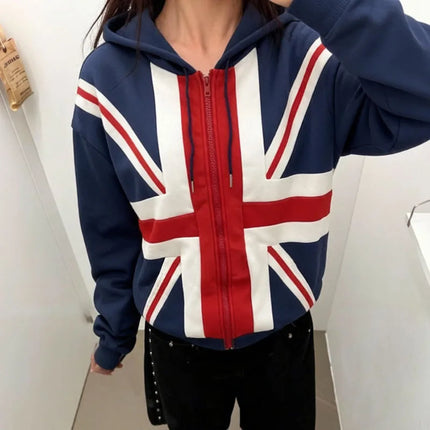American Harajuku Retro New Fashion Trend Printing Y2K Gothic Retro Hip Hop Casual Punk Loose Zipper Street Clothes  Men Women
