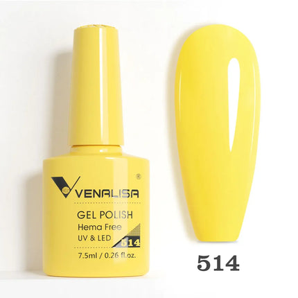 7.5ml Venalisa TPO FREE HEMA FREE Gorgeous Color Nail Gel Polish Long Wear Soak Off UV LED Gel Varnish Nail Manicure Gel Varnish
