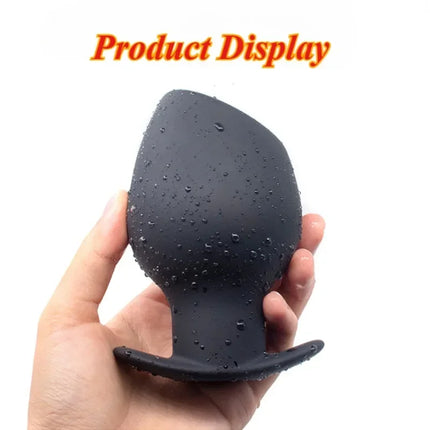 Chalice Shape Hollow Anal Plug,Silicone Tunnel But Butt Plugs,Stretch Anus Ass Buttplug,Prostate Analplug Butplug,Sex Toys