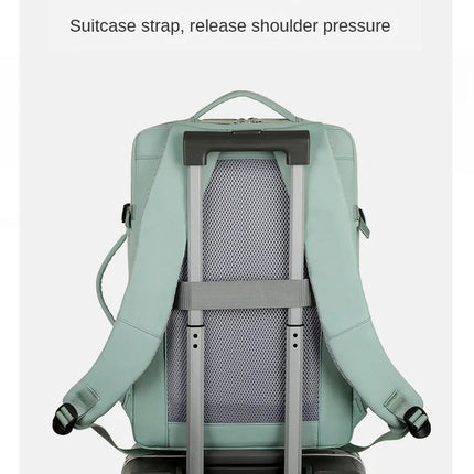 2024Men Women's Bag Large Capacity Journey Multifunction Backpack With Shoe Storage Multilayer Dry And Wet Separation Waterproof