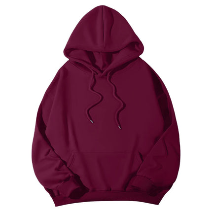 2026 New spring women Fleece Hoodie Solid Color Hooded Korean Fashion Women's Hooded Sports Sweater Casual Loose Pullover Hoodie