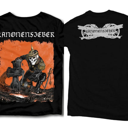 Rock Punk Tops Gothic Dark Heavy Metal T-shirt Kanonenfieber Pirnt Oversized Casual Cotton Streetwear Female Male Clothes Unisex
