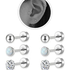 3-Pair Stud Set Steel