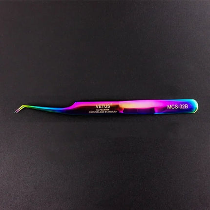 100% Original VETUS Tweezers MCS Series New Style Premium Eyelashes Tweezers Super Fine Tip Improve for 3D 6D Lashes Extensions