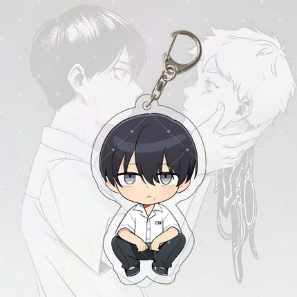 Anime Keychain Hikaru ga Shinda Natsu Hikaru Acrylic Keyring Strap Figure Hanging Accessories Backpack Decoration 6cm, Fan Gift