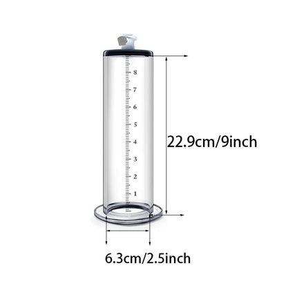 Acrylic Penis Pump Accessories Vacuum Penis Enlargement Device Masturbation Vacuum Pump Flange Pump Penis Cylinder Set Sex Toys