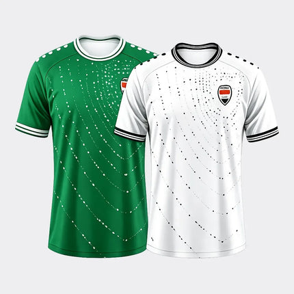 2026 New Iraq Style Football Jersey Lightweight Quick Dry Breathable Sports T-shirt Hot Sale Soccer Fan Shirt Streetwear Tops
