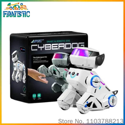 Jjrc Cyber Stunt Mechanical Dog Ai Intelligent Voice Interaction Remote Control Cool Light Show Programmable Robot Toy