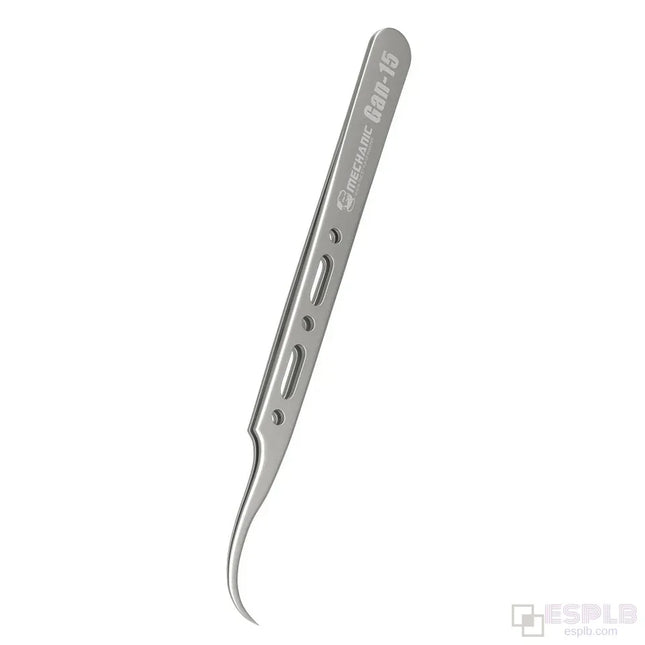 Mechanic High Hardness Precision Stainless Steel Anti-Magnetic Tweezers Fingerprint Flying Wire Fine Tip Clip for Components