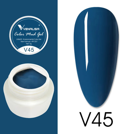 VENALISA Color Mud Gel Pure DIY Nail Art Design UV Gel Polish Professional Manicure Varnishes for Quality Artistry