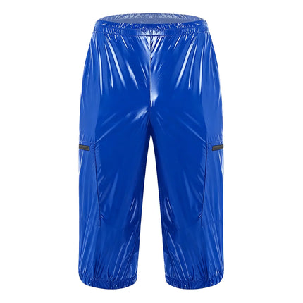Men Waterproof Jogging Pants Elastic Waistband Track Trousers Short Pants for Dance Workout Beach Cycling Wear Sports Long Pants