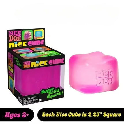 @Nee-Doh Nice Cube Super Solid Squishy Stress Relief Toy Soft Squeeze Fidget Toy for Office Anxiety Relief  Adults Gifts