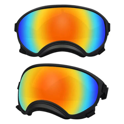 ATUBAN Dog Goggles Anti UV Strong Impact Resistance Adjustable Elastic Puppy Large Breed Dog Goggles Breathable Pet Sunglasses