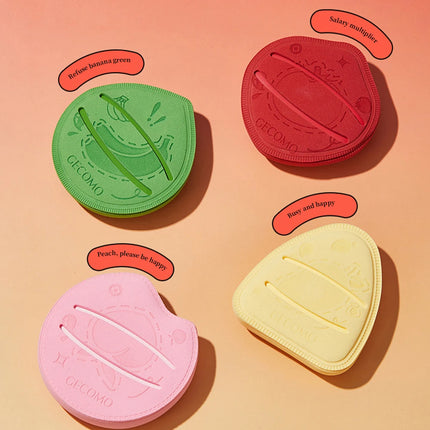 GECOMO Ceative Makeup Powder Puff Wet And Dry Dual-use Sponge Thick Soft & Skin-friendly Beauty Puff Cute