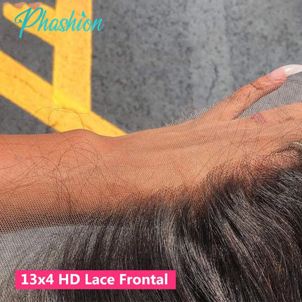 Phashion HD 5x5 6x6 7x7 Lace Closure Straight Pre Plucked Swiss 13x4 13x6 Full Frontal Only Natural Black 100% Remy Human Hair