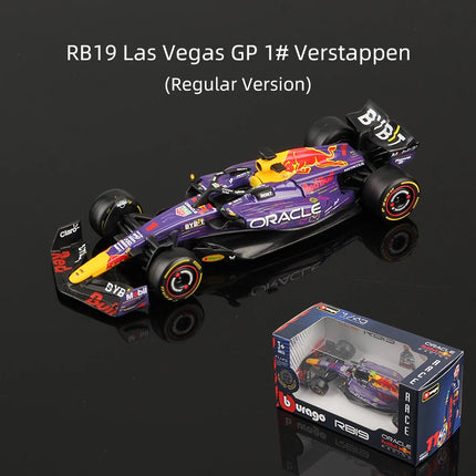 Bburago 1:43 Verstappen F1 Alloy Car Model Red Bull Racing RB16B RB19 RB20 RB21 Static Diecast Toy