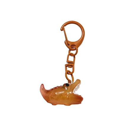 Creative cartoon cute mini crocodile keychain pendant mobile phone with key ring bag decoration pendant