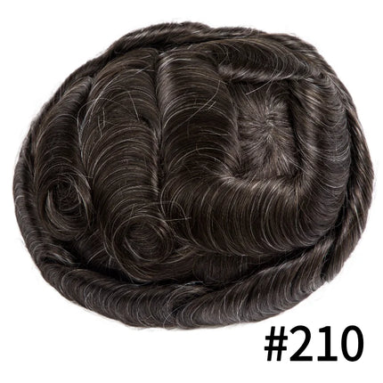Australia Toupee Men Lace PU Base Wig For Men Male Hair Prosthesis Breathable Man Wig Capillary Prosthesis Replacement System