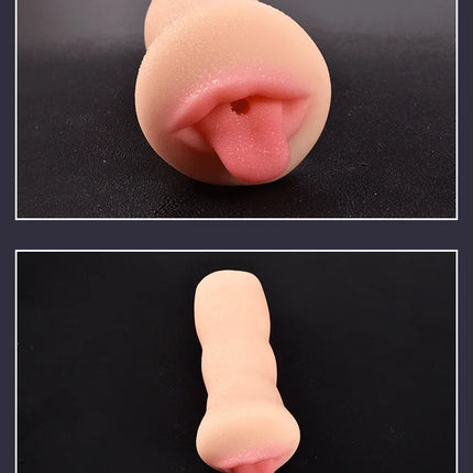 Realistic Deep Throat Vagina Artificial Real Pocket Pussy Oral Male Masturbator Blowjob Cup Erotic Sex Toys For Men Adult Games