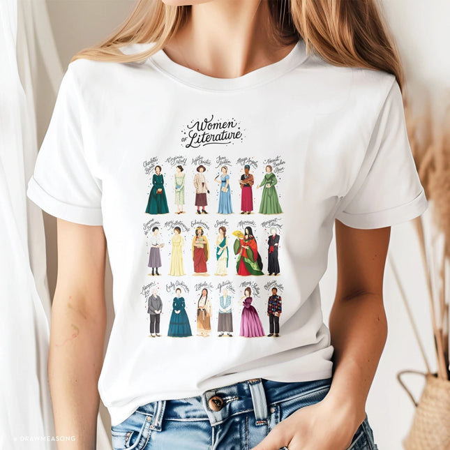 Women of Literature Shirt Literature Student Gift Teacher T-Shirt Empowerment Gift for Writer Book Club Gift Book Lover Literary