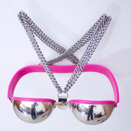 New 3 Colors Stainless Steel Women Adjustable Chastity Bra Lock Female Chastity Device Breast Protection Roleplay Sex Toys