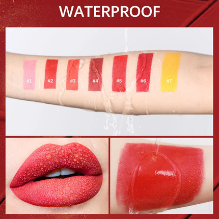 Hallowmas High-pigmented Gold Lipstick Shiny Metallic Matte Velvet Waterproof Long Lasting Sexy Gold Lip Gloss Women Lip Makeup