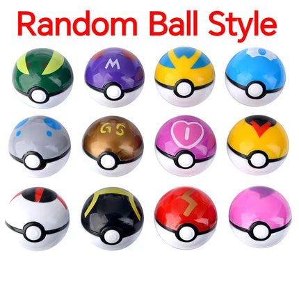 12 Pcs/Set Pokemon Pikachu Pokeball Action Figure Game Poke Ball Model Anime Figure Dolls Children Birthday Gift Toys