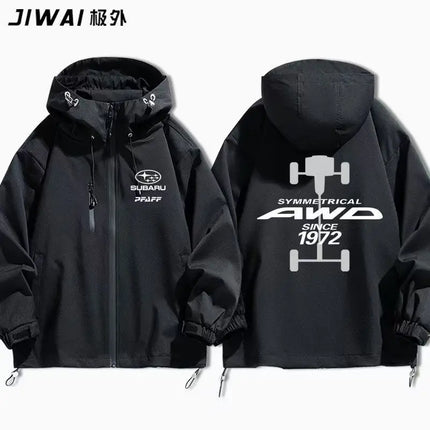 Subaru printed STI racing products, autumn and winter casual jacket fan clothing, men's and women's assault jackets