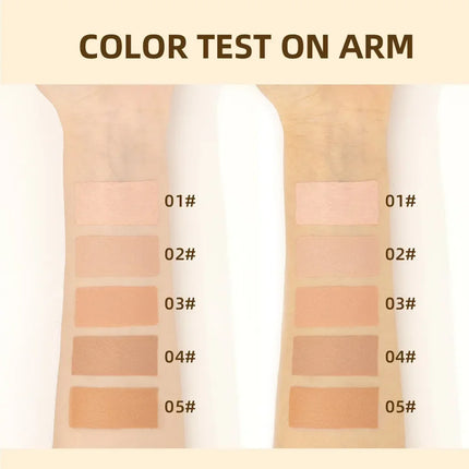 Matte Face Foundation Makeup Base Cream Full Coverage Concealer Cover Ance Moisturizing No Cracking Waterproof Face Corrector
