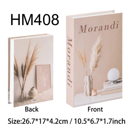 Morandi Decorative Book Open Luxury Fake Book Storage Box Home Decor Matisse Boho Bauhaus Coffee Table Shelf Interior Decoration