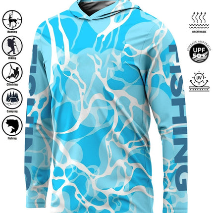 Fishing Shirt Hoodie,UPF 50+ Uv Protection Quick Dry Tops Breathable 2025 Outdoor Moisture Wicking Jersey Fishing Apparel shirts