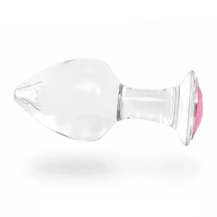 Crystal Glass Transparent Anal Plug Pink Diamond Butt Plug Sexy Toys For Men Women Insert Buttplug Dildo Bdsm Analplug Sex Shop