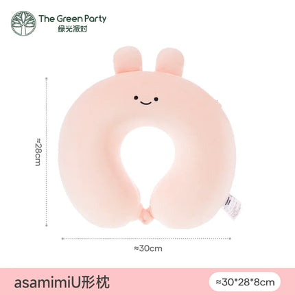In Stock New Asamimi Doll Soothing Plush Doll Series Soft U-Shaped Pillow Home Decoration Kawaii Holiday Birthday Gifts