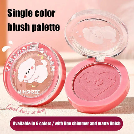 Monochrome Blush Whitening Matte Cosmetics Vitality Girl Nude Makeup Natural Smudge Monochrome Blush Plate