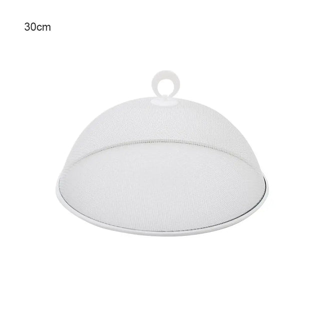 30cm Round Mesh Food Cover Umbrella Style Fine Net Anti-fly Insect Proof Breathable Dish Tent Kitchen Food Protective Shield
