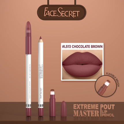 15 Color Matte Lip Liner Pen With Brush, Long Lasting Waterproof Velvet Matte Pencils - Smooth Application Makeup Kit Lip Makeup