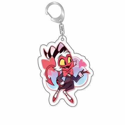 Anime acrylic keychain -Vaggie Alastor Cute Y2K Cartoon Pendant, suitable for bags and keys, perfect gift for fans car key bag