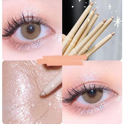 Eyes Brighten Concealer Contour Stick Eyeshadow for Girls Women's Cosmetic Lie Silkworm Pen Natural Highlight Makeup Toiletry