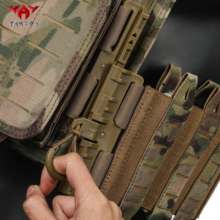 YAKEDA MOLLE Tactical Vest - 1000D Waterproof Training Vest with American Flag / YAKEDA MOLLE Tactical Vest - Waterproof Training Vest