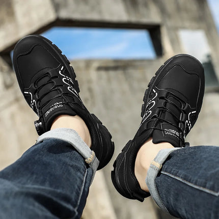 Spring and Autumn Style Driving Business Large Size British Style Comfortable Work Non-Slip Wear-Resistant Casual Shoes Korean Style Trendy Elastic Men's Shoes